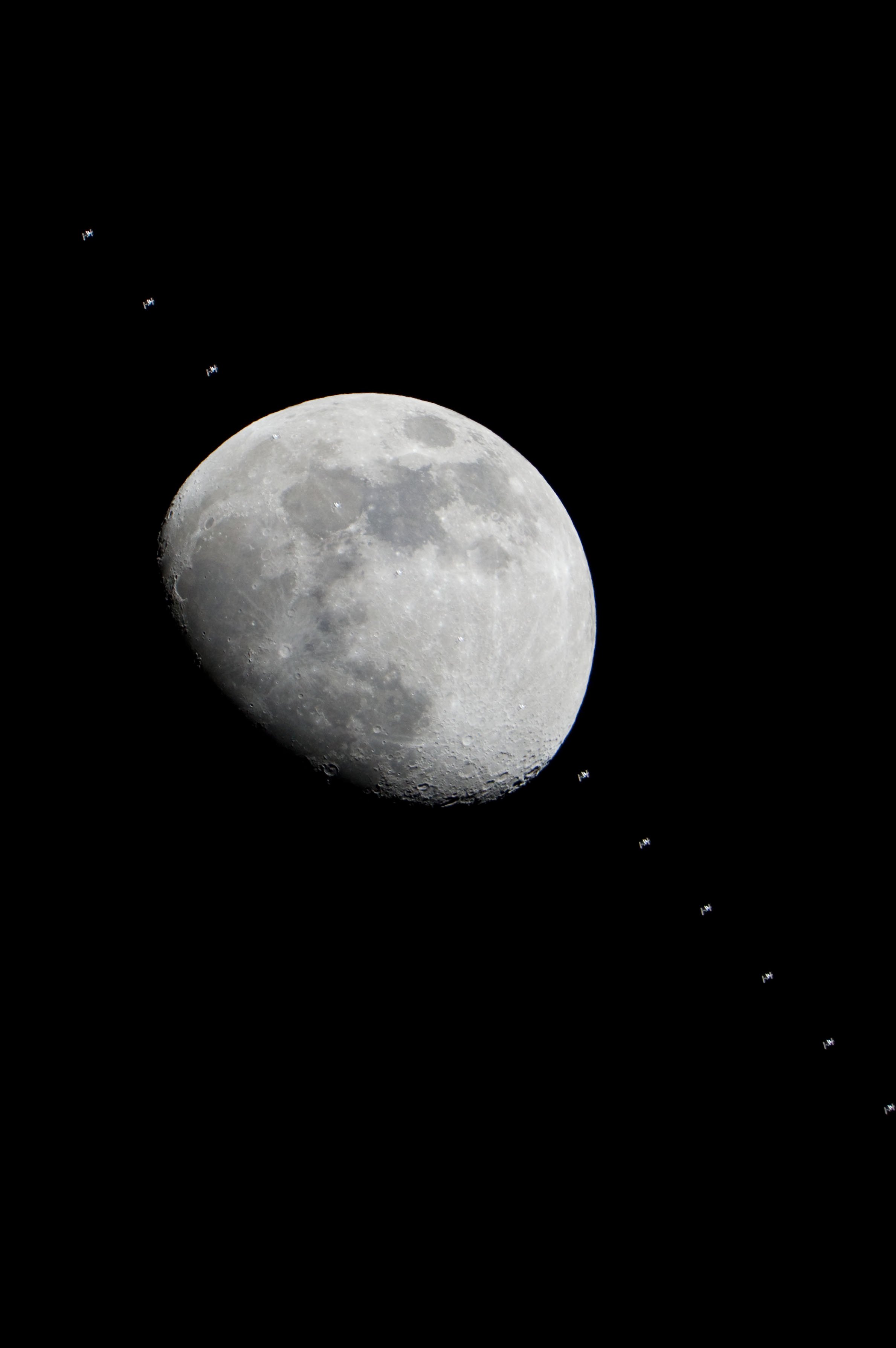 int space station moon